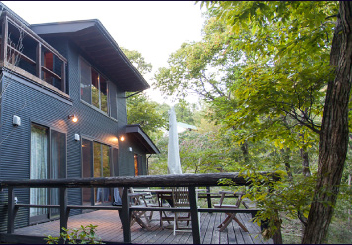 別荘テラス写真